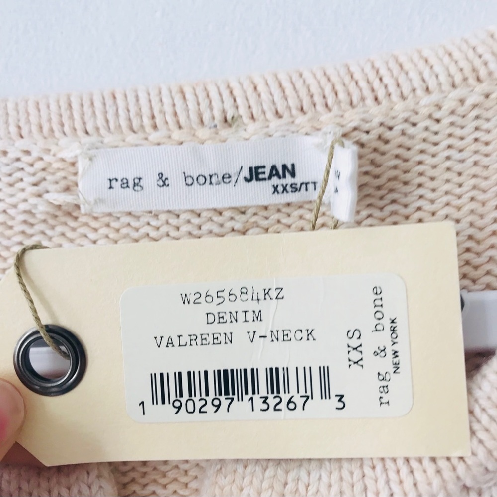 Rag & Bone Valreen V-Neck Sweater Top - Picture 3 of 4